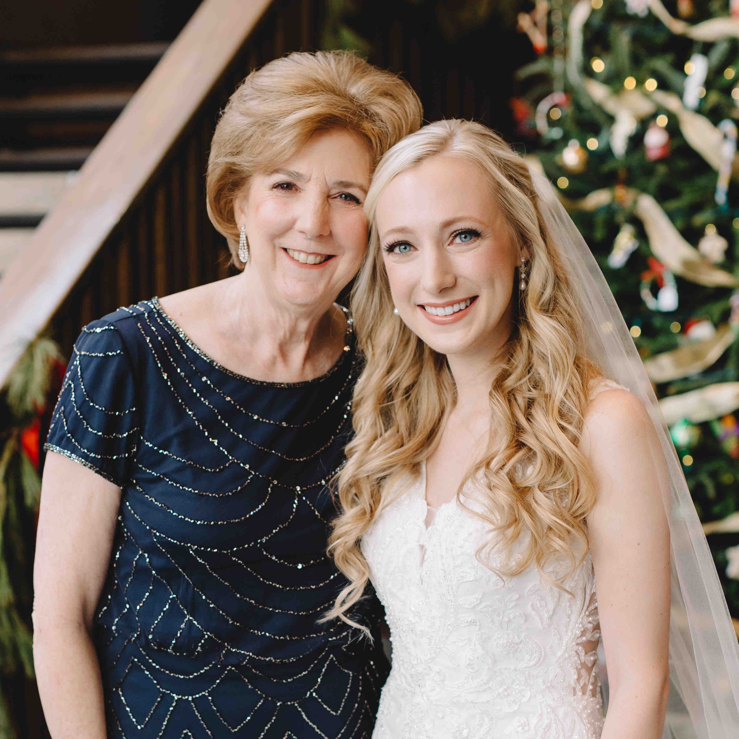 Christmas wedding makeup