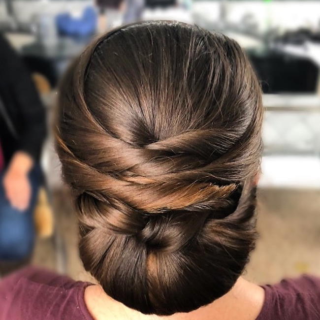 Criss cross updo